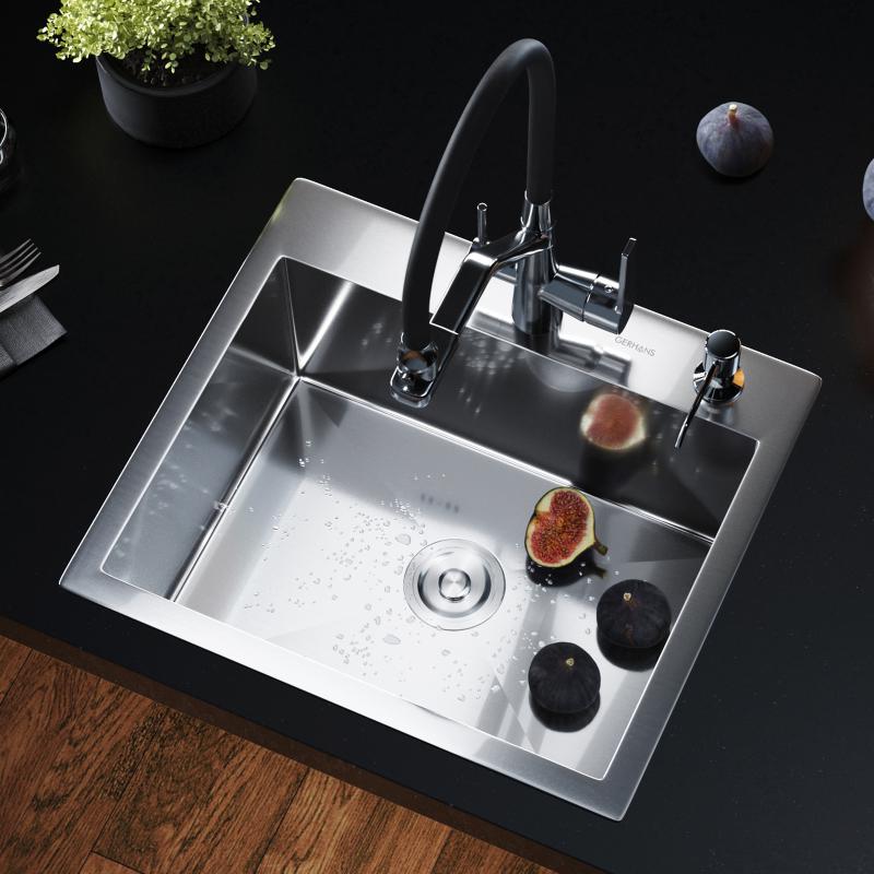 Приобрести gerhans кухонная мойка 50х44 см, сатин