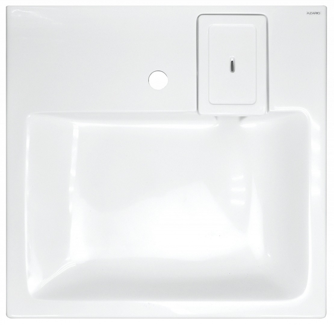 Приобрести раковина над стиральной машиной azario beta 60х58,3 см с сифон