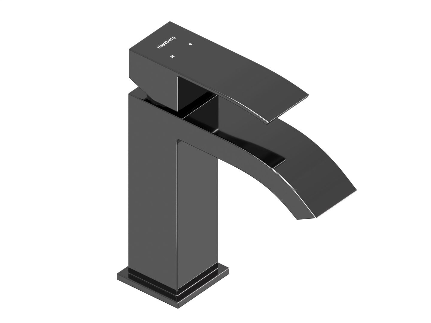 Приобрести hayzburg смеситель для раковины, черный хром hb-3007bch