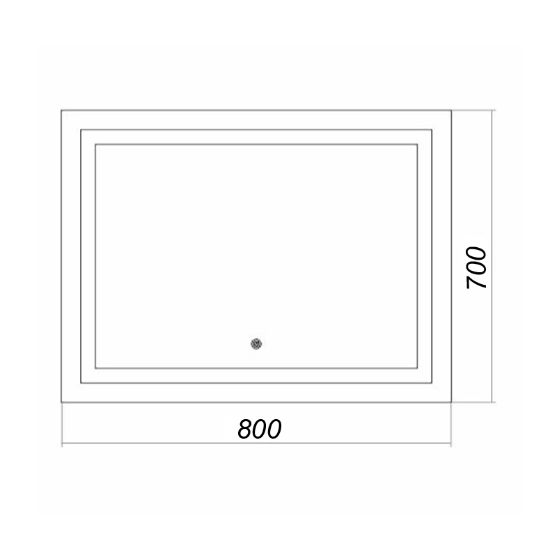 Приобрести loranto зеркало стиль 80х70 см, с сенсором на подложке (cs00058007)