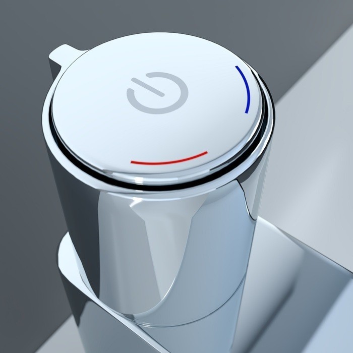 Приобрести iddis смеситель для раковины slide push control 182мм, хром slisbbti01