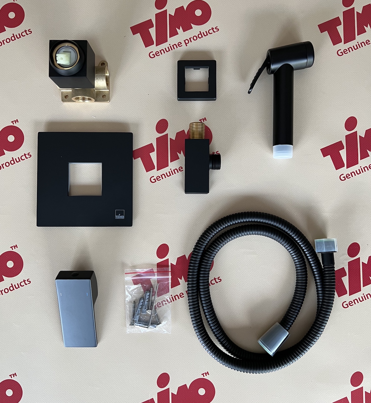 Приобрести смеситель встроенный с гигиеническим душем timo selene 2089/03sm черный