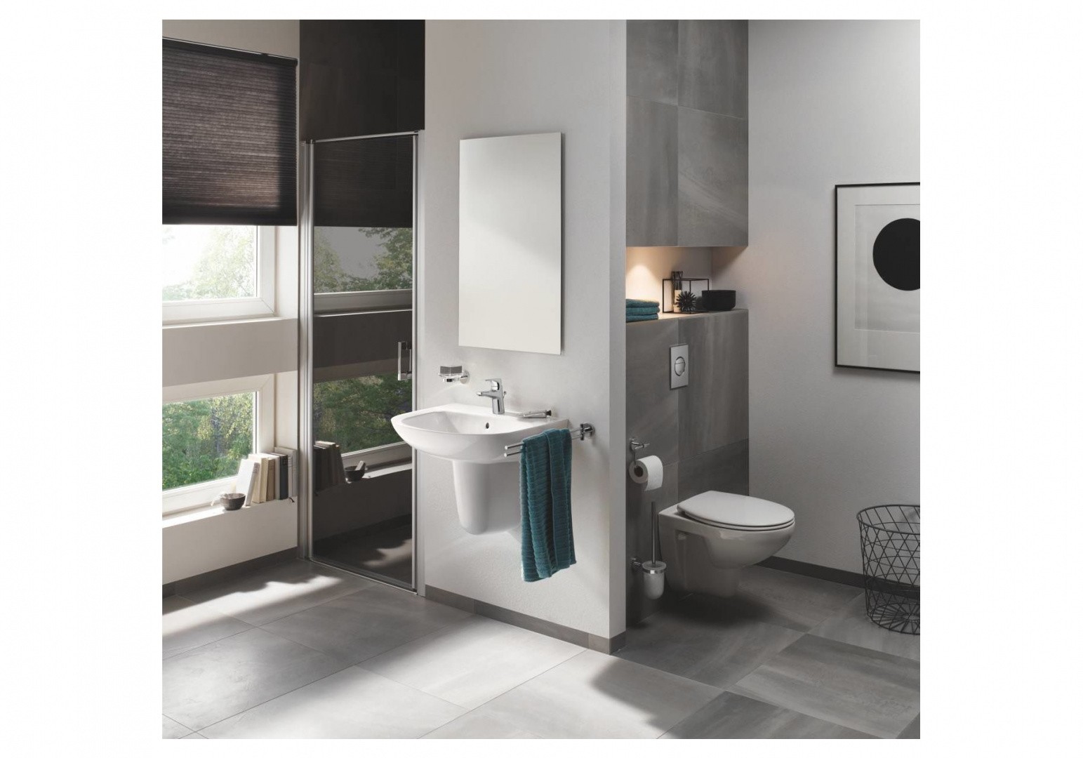 Приобрести унитаз подвесной безободковый grohe bau ceramic 39427000