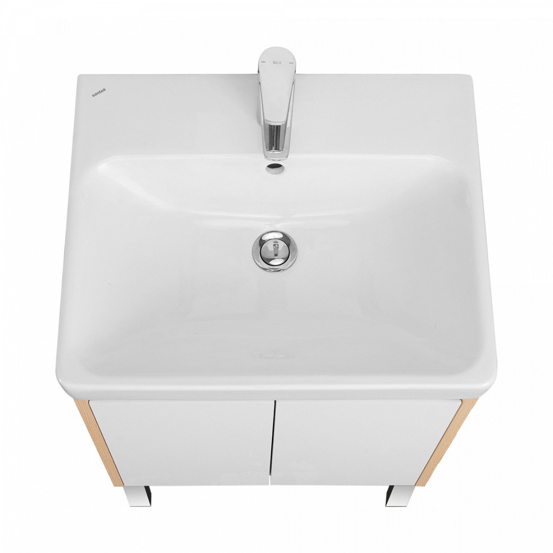 Приобрести акватон тумба c раковиной сканди 55 doors универсальная, белый/дуб верона