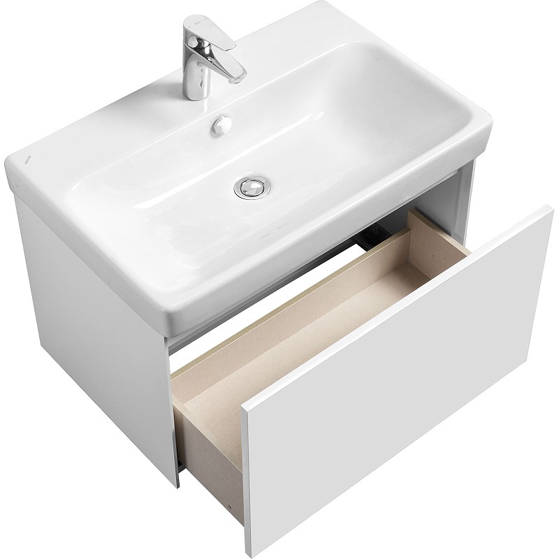 Приобрести тумба подвесная акватон асти 70 с раковиной, белый