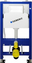 Инсталляция для унитаза Geberit Duofix с черной глянцевой кнопкой