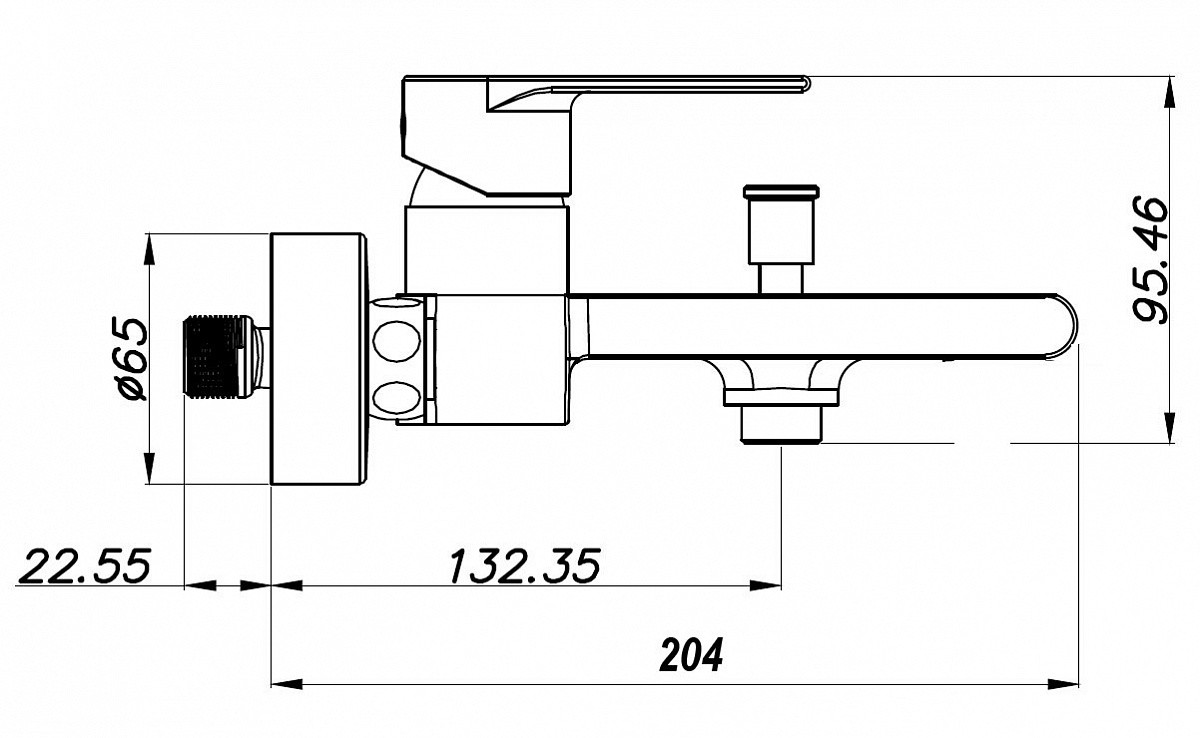 Приобрести azario смеситель для ванны delano, 215мм, хром az-15840511