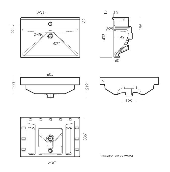 Приобрести тумба напольная с раковиной ламарти 60 цемент rado