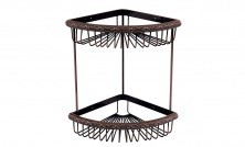 LEMARK Душевая полочка Jasmine, 2х-ярусная, красная бронза LM6682ORB
