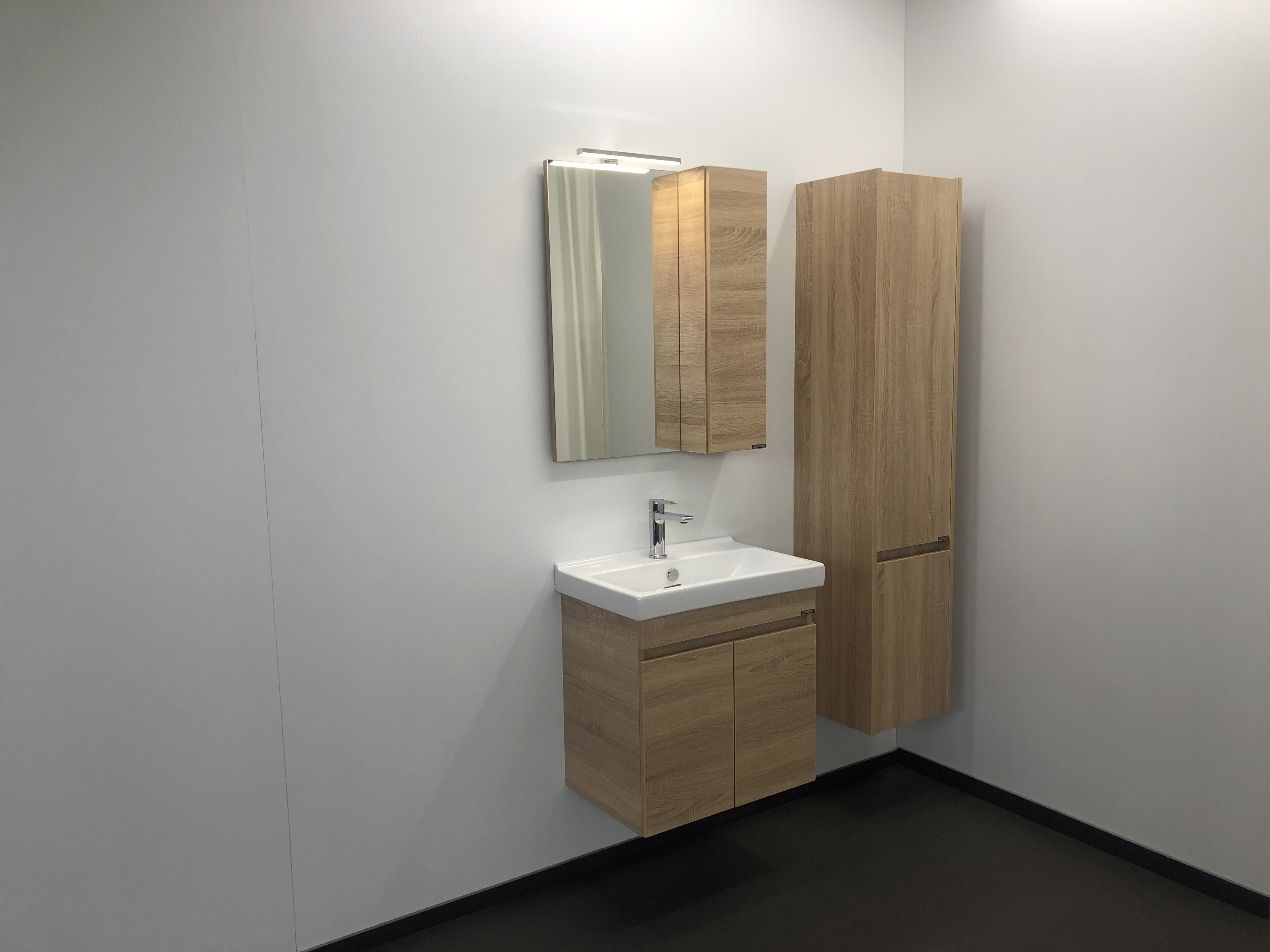 Приобрести сomforty зеркало-шкаф "тромсе-60" дуб сонома