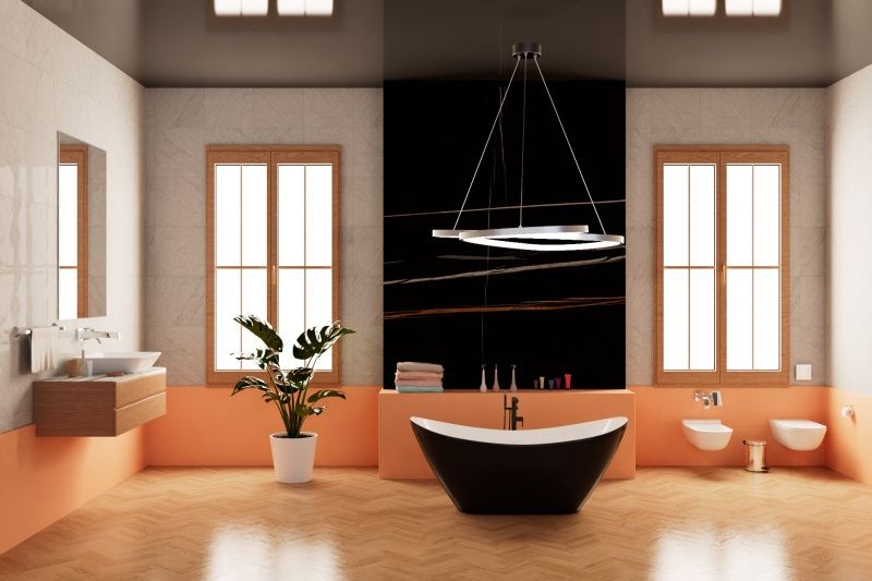 Приобрести frank акриловая ванна f6107 white/black,170х75 см, отдельностоящая