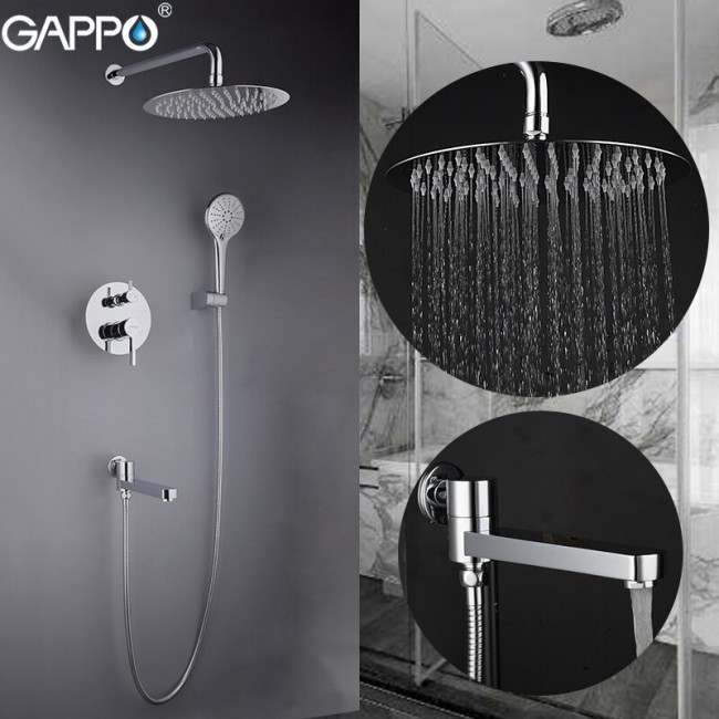 Приобрести gappo душевая система g7199-30, хром 30092