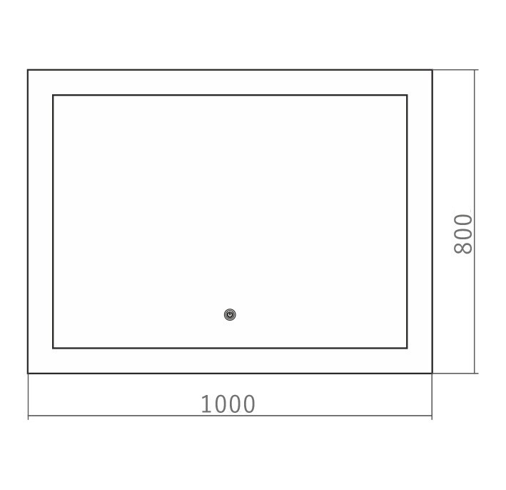 Приобрести azario зеркало норма 6 100х80 см, белый, с подсветкой, сенсорный выключатель, часы, радио, bluetooth, подогрев, термометр led-00002327