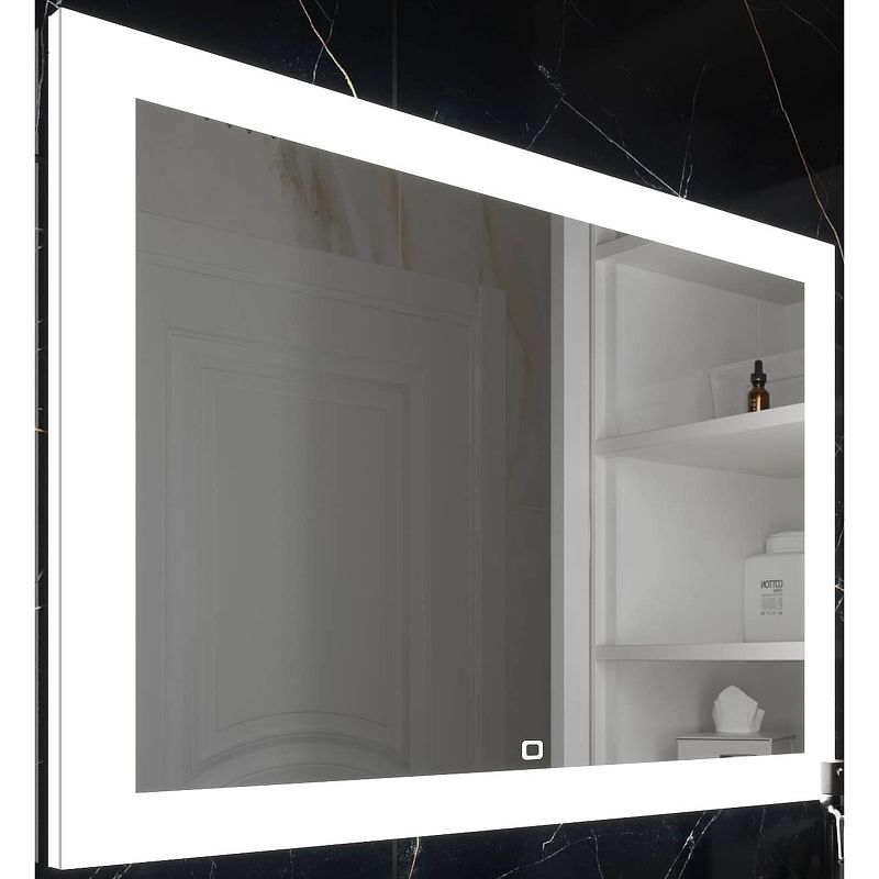 Приобрести continent зеркало с подсветкой relax 120х70 см, сенсорный включатель, белое