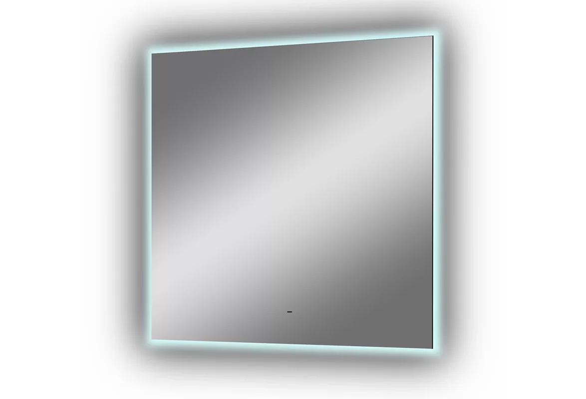 Приобрести continent зеркало с подсветкой trezhe 100х100 см, белое