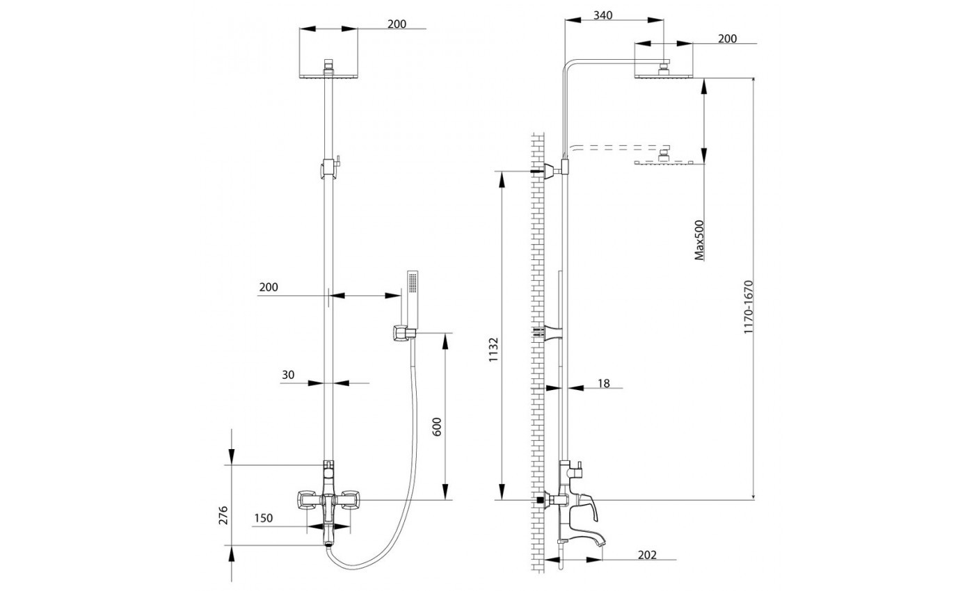 Приобрести lemark душевая система nubira, графит lm6262orb