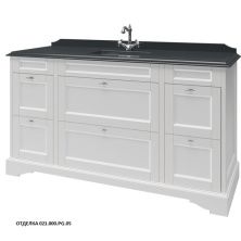 Caprigo Тумба с раковиной GREENWICH 160 см, белая, эмаль