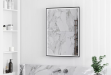 Continent Зеркало с подсветкой Stage Грэймуар 60х80 см, серый муар