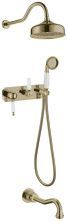 Boheme Душевая система Medici Ripresa, встраиваемоя, бронза\белый матовый 308-MR-W