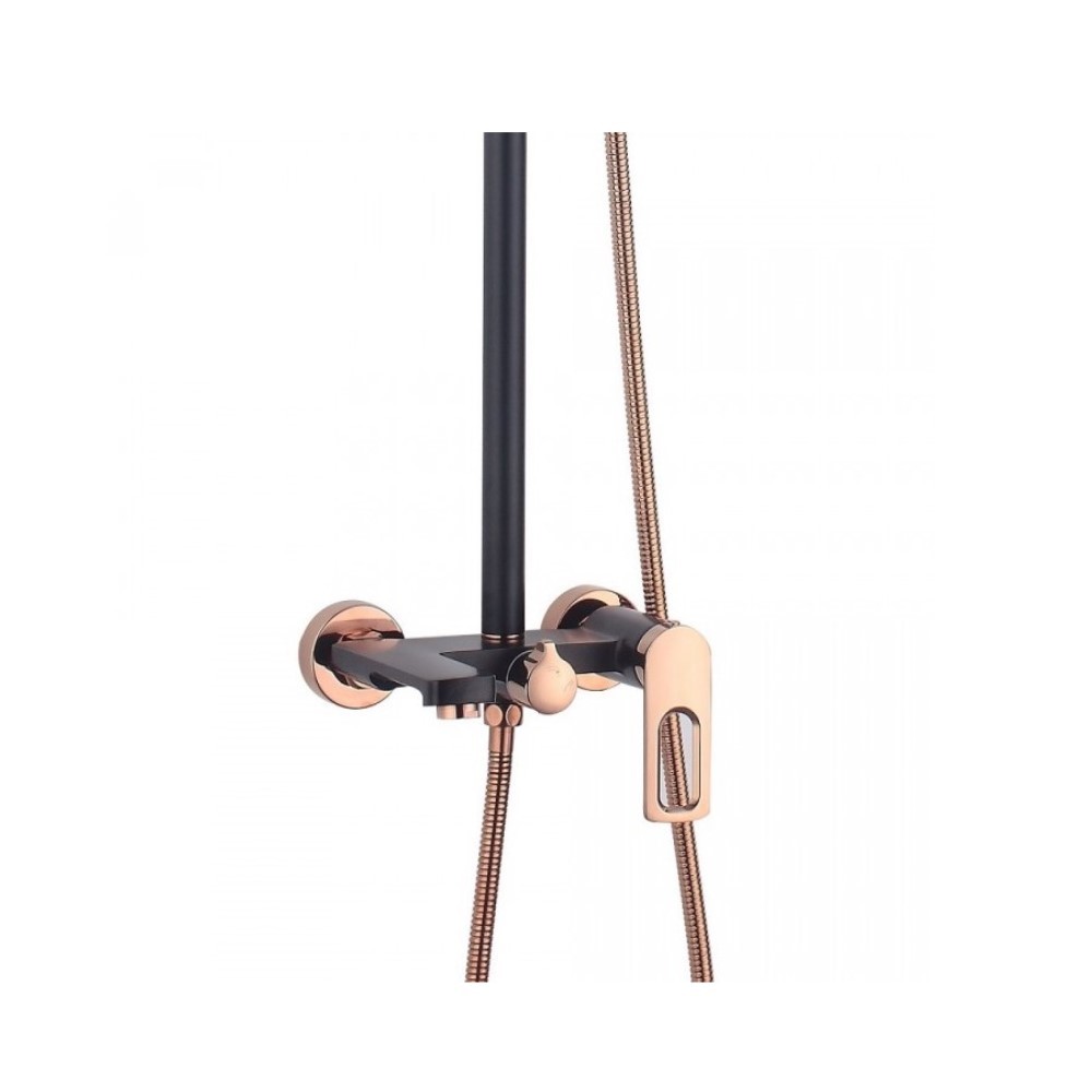 Приобрести душевая система v293562cl (черный/золото)