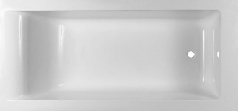 Приобрести aquanet ванна из искусственного камня bright stone 170х70 см, белая