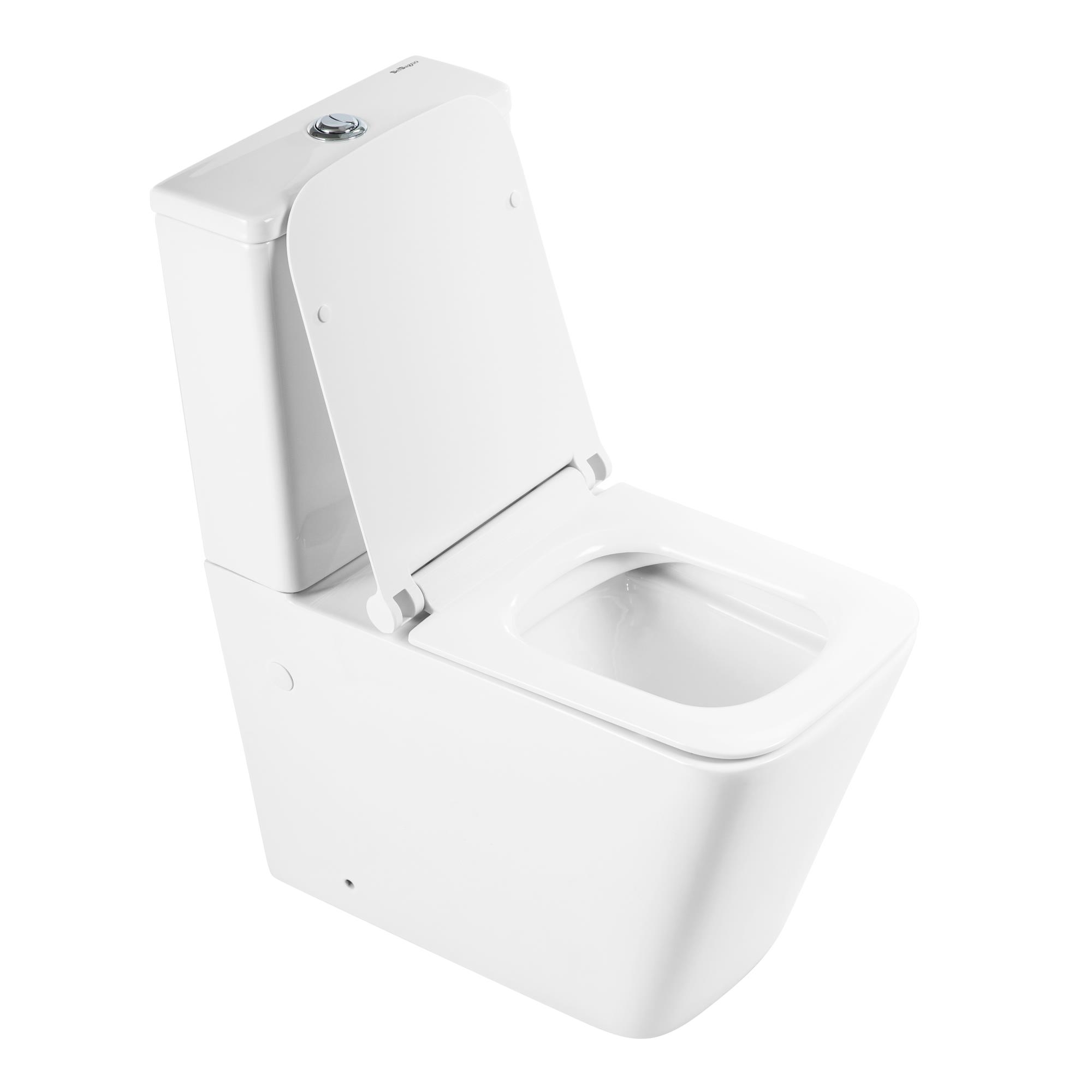 Приобрести belbagno унитаз компакт безободковый ardente-r с сиденьем дюропласт, микролифт, белый bb02093cpr/bb2112sc