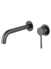 Смеситель для раковины встраиваемый WONZON & WOGHAND STICK, Темный графит (WW-88869017-BGM)