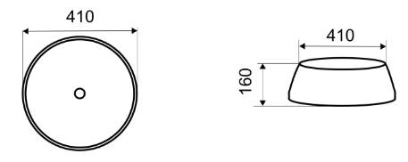 Приобрести раковина накладная ceramalux 41 см nc j2094