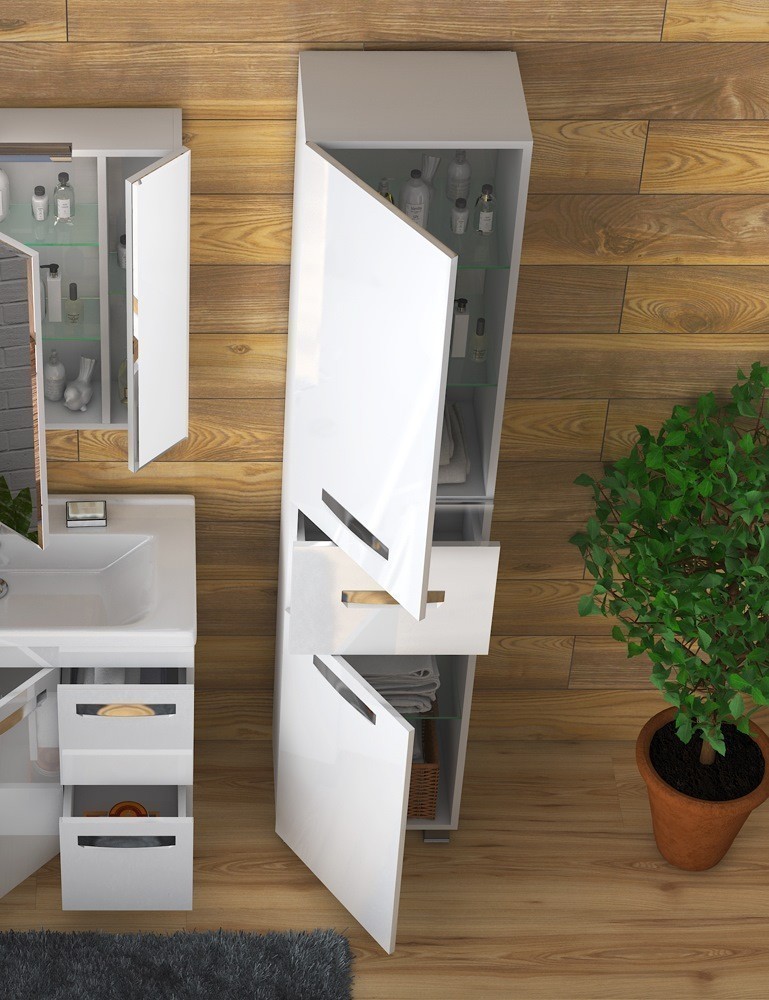 Приобрести vigo пенал plaza, напольный, 40см, белый pn.pla.40