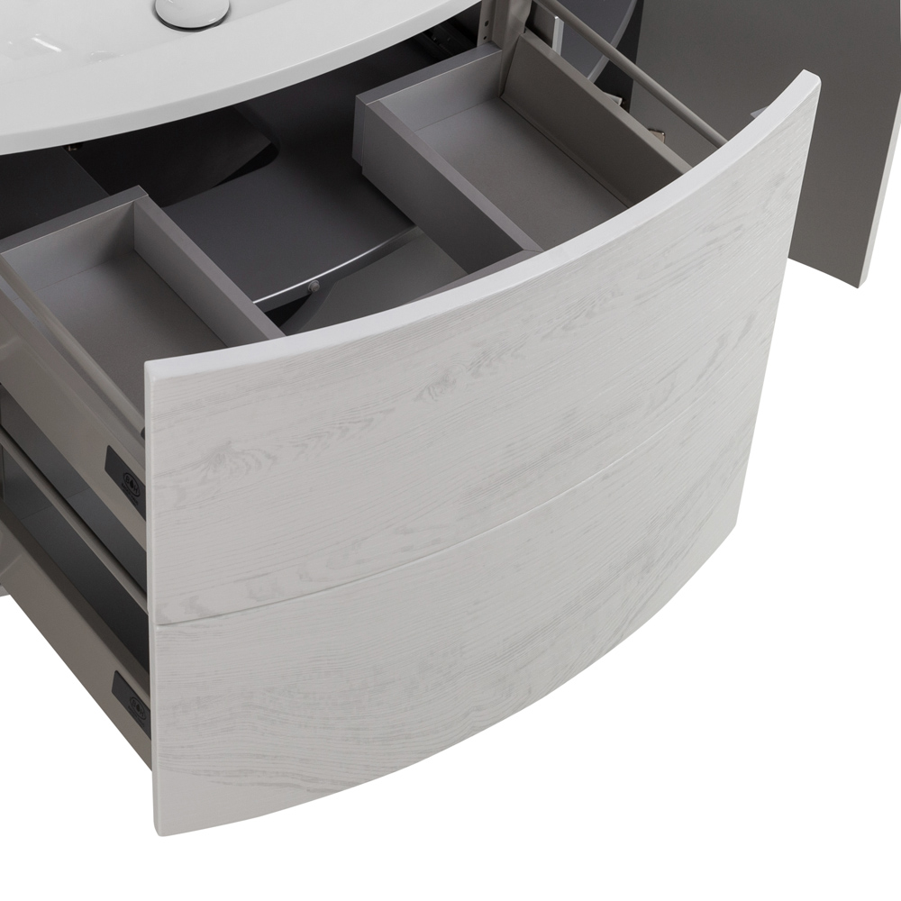 Приобрести cezares тумба подвесная с раковиной eden 121 см frassino bianco, светло серая 54418