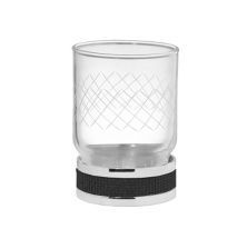 Boheme Стакан для зубных щеток Royale Cristal, хром\черный 10931-CR-B