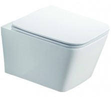 Azario Унитаз подвесной Nova безободковый с ультратонким сиденьем микролифт AZ2216 SP