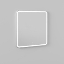 Briz Зеркало ALBI 80х80 см, с подсветкой и подогревом, сенсорное включение , белое, ПДЗ45-80