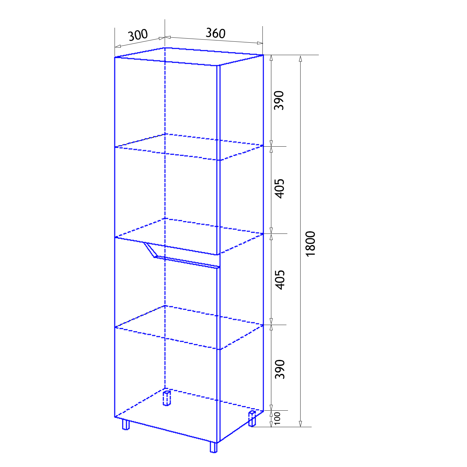 Приобрести loranto пенал напольный mari 36 см, левый (cs00086021)