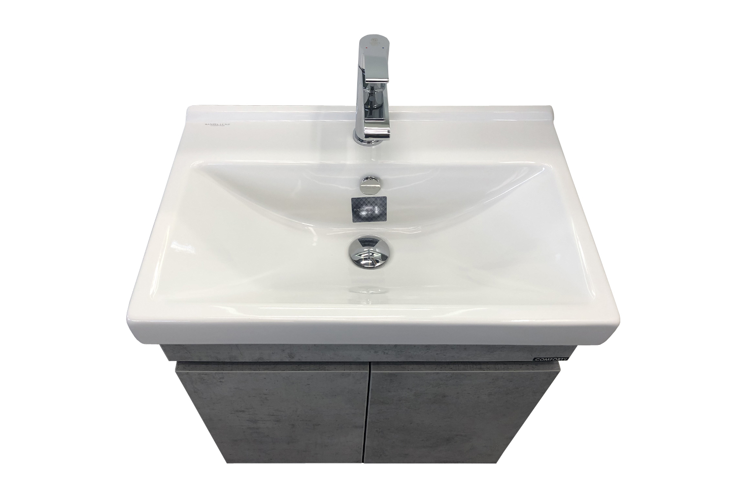 Приобрести сomforty тумба с раковиной "осло-80", светлый бетон