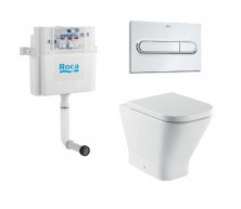 Приставной унитаз Roca Gap с сиденьем микролифт 7.8931.0.900.0