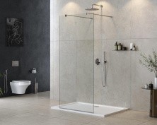 Cezares Душевая перегородка LIBERTA 90 см, хром LIBERTA-L-2-90-C-Cr