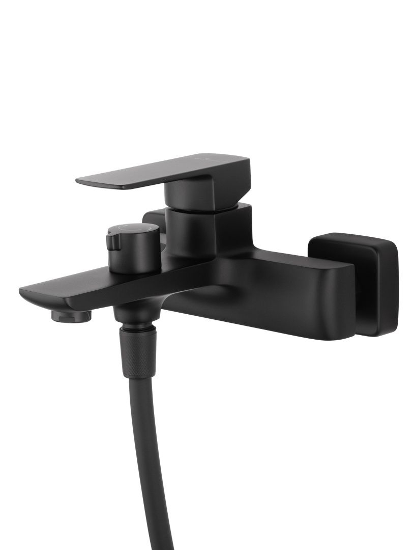 Приобрести смеситель для ванны с душем wonzon & woghand edge, черный матовый (ww-88639003a-mb)