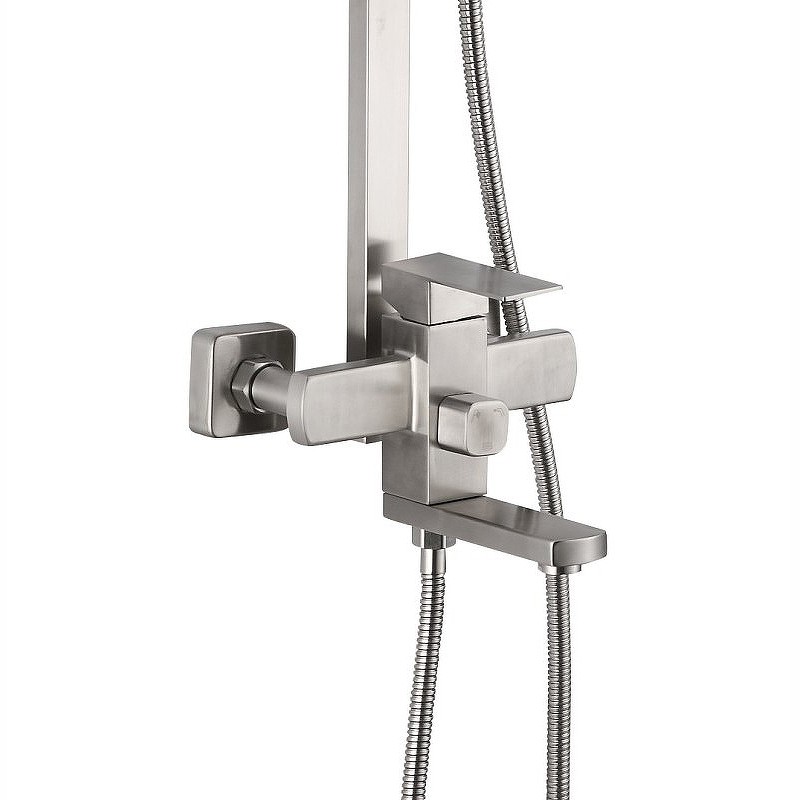 Приобрести haiba душевая система, квадратная d-200мм, нержавеющая стальhb24801-2