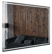 Azario Зеркало Classico Quadrato 80х60 см, белый, сенсорный выключатель, диммер, CS00078950