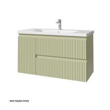 Caprigo Тумба с раковиной FORTE-Smalty TYPE 100 см, левая, зеленая