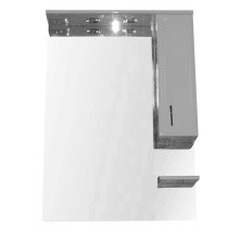 Loranto Зеркало Коралл 70х107 см правостороннее, Белое CS00025724