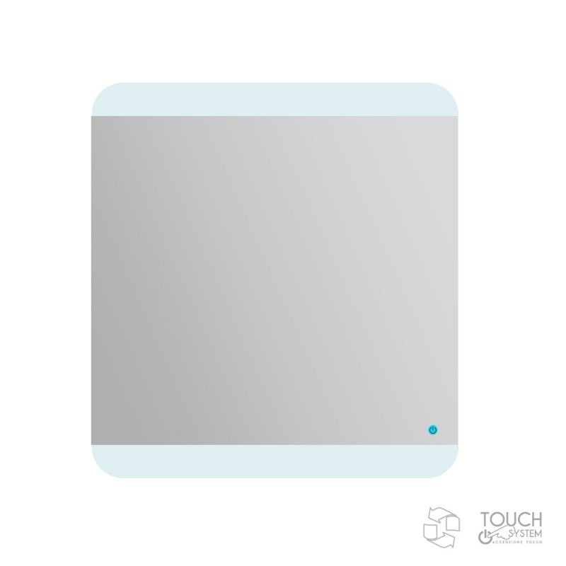 Приобрести cezares зеркало 65х70см, led подсветка touch system 45004