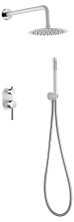 Boheme Душевой комплект скрытого монтажа Uno. Белый хром 464-WCR