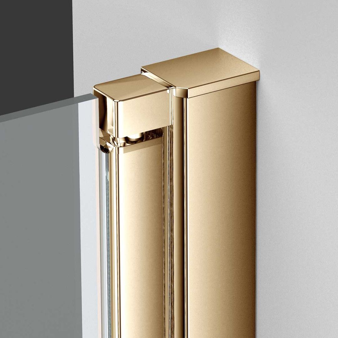 Приобрести vincea душевая дверь alpha 70 см, прозрачное, брашированное золото vdp-3al700clg