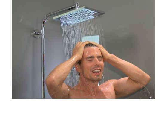 Приобрести 27289000 crometta e 240 1jet showerpipe reno ecosmart 9 л/мин душевая система без смесителя