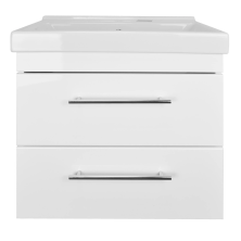 Loranto Тумба подвесная с раковиной Karina 60/2 60х60 см, белая (CS00089788)