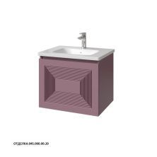 Caprigo Тумба с раковиной MODO Quarta 60 см, лиловая, эмаль