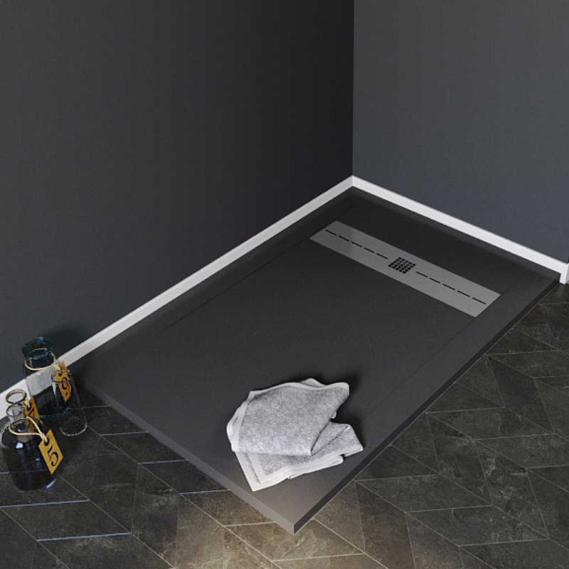 Приобрести aquanet душевой поддон delight 120х90 см, черный