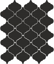 Мозаика Kerama Marazzi Арабески глянцевый Черный глянцевый